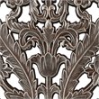 Pemberly Row MDF Botanical Panel Carved Wall Panel in Bronze (Set of 2)