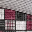 Pemberly Row Farmhouse 100 Percent Cotton Printed Quilt Mini Set in Red