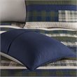Pemberly Row 100 Percent Cotton Percale Printed Quilt Mini Set in Green