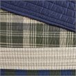 Pemberly Row 100 Percent Cotton Percale Printed Quilt Mini Set in Green