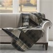 Pemberly Row Winter Cotton Thread Count Printed Pieced Quilted Throw in Brown
