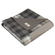 Pemberly Row Winter Cotton Thread Count Printed Pieced Quilted Throw in Brown