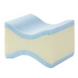 Pemberly Row Memory Foam Knee Pillow with Knit Cover in White