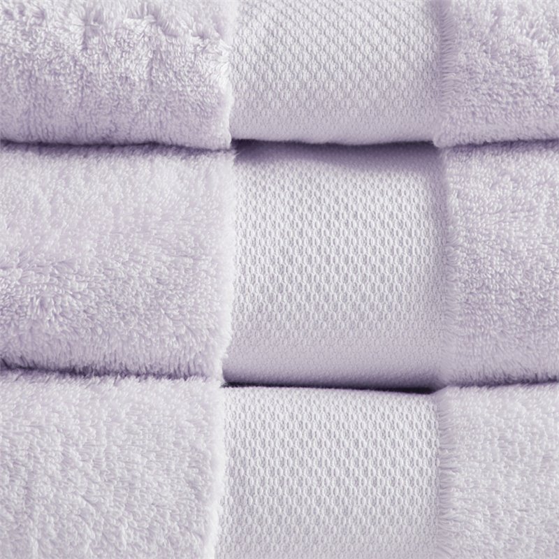 Pemberly Row 6-Piece Turkish Cotton Bath Towel Set in Lavender Purple