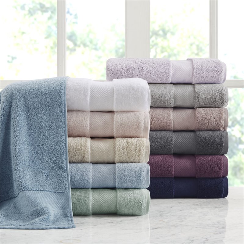 Pemberly Row 6-Piece Turkish Cotton Bath Towel Set in Lavender Purple