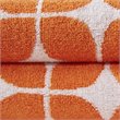 Pemberly Row Contemporary 6-Piece Cotton Jacquard Towel Set in Orange
