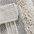 Pemberly Row Cotton and Polyester Handwoven Bath Rug in Gray