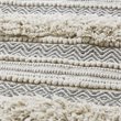 Pemberly Row Cotton and Polyester Handwoven Bath Rug in Gray
