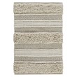 Pemberly Row Cotton and Polyester Handwoven Bath Rug in Natural