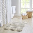 Pemberly Row Cotton and Polyester Handwoven Bath Rug in Natural