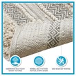 Pemberly Row Cotton and Polyester Handwoven Bath Rug in Natural