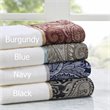 Pemberly Row Contemporary 6-Piece Cotton Jacquard Towel Set in Black
