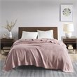 Pemberly Row 100 Percent Egyptian Cotton Solid Blanket in Rose Pink