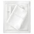 Pemberly Row Contemporary Cotton Polyester Solid Sheet Set in White