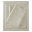 Pemberly Row Contemporary Cotton Polyester Solid Sheet Set in Ivory