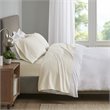 Pemberly Row Contemporary Smart Cool Microfiber Sheet Set in Ivory