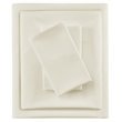Pemberly Row Contemporary Smart Cool Microfiber Sheet Set in Ivory