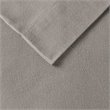 Pemberly Row Contemporary Cotton Flannel Sheet Set in Gray Solid
