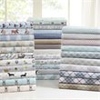 Pemberly Row Contemporary Cotton Flannel Sheet Set in Gray Solid