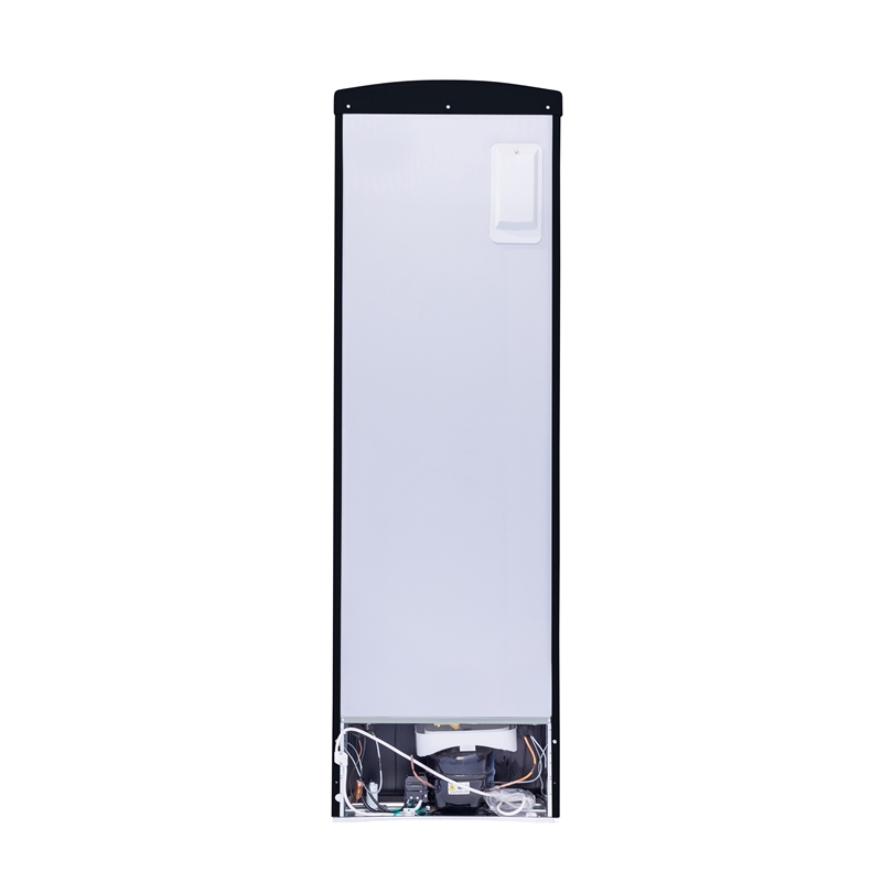 Pemberly Row 24 in. 11 cu. ft. Classic Retro Single Door Refrigerator in Black