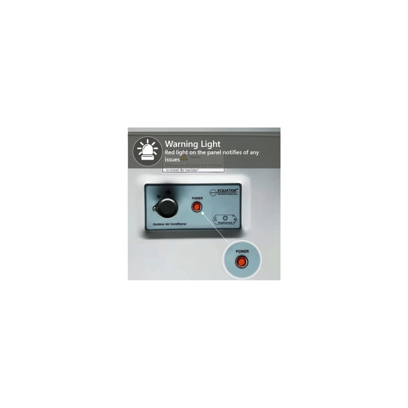 Pemberly Row 7000 BTU Outdoor Portable Air Conditioner + Drip Pan Kit