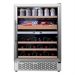 Pemberly Row 2-Zone Luxury Gourmet Center for Cans+Wine Bottles+Fine Foods