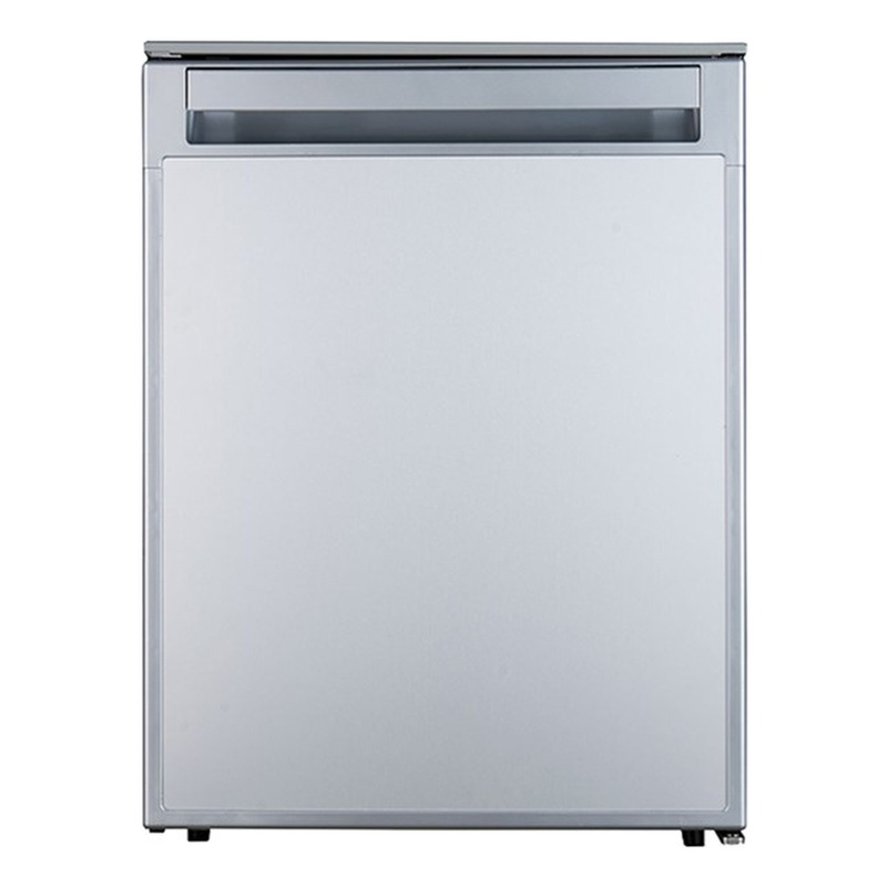 Pemberly Row 12V/DC Mini-Fridge Freezer 2.8cf Silver for RV BOAT OFF-GRID
