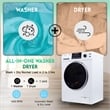 Pemberly Row Pet Compact 110V Vented/Ventless 15lbs Combo Washer Dryer 1400 RPM
