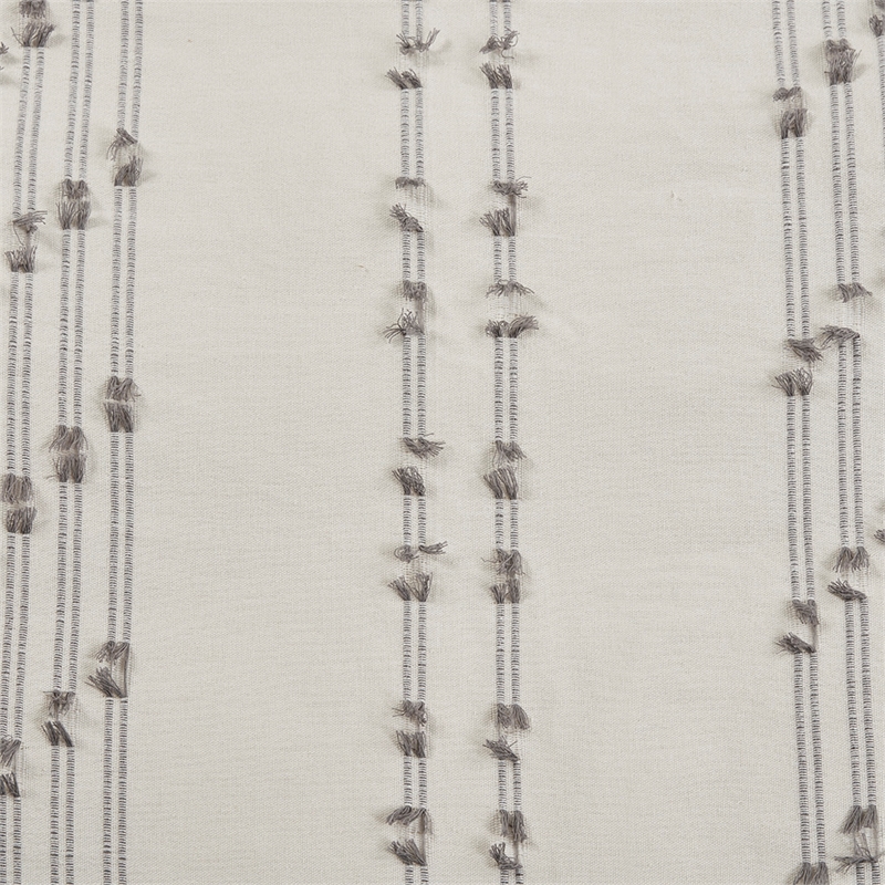 Pemberly Row 3-Piece Contemporary Cotton Jacquard Duvet Cover Set in Ivory