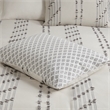 Pemberly Row 3-Piece Contemporary Cotton Jacquard Duvet Cover Set in Ivory