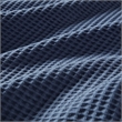 Pemberly Row Waffle Weave Contemporary Cotton Blanket in Indigo Blue