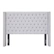 Pemberly Row Modern / Contemporary Upholstery Headboard in Gray