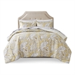 Pemberly Row Contemporary 9-Piece Comforter Set with Sheet in Yellow