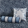 Pemberly Row 5-Piece Cotton Reversible Jacquard Bedspread Set in Navy