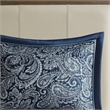 Pemberly Row 5-Piece Cotton Reversible Jacquard Bedspread Set in Navy