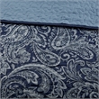 Pemberly Row 5-Piece Cotton Reversible Jacquard Bedspread Set in Navy