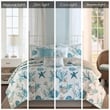 Pemberly Row 6-Piece Cotton Reversible Coverlet Set in Blue