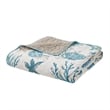 Pemberly Row 6-Piece Cotton Reversible Coverlet Set in Blue