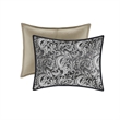 Pemberly Row Contemporary 24-Piece Fabric Room in a Bag in Black