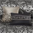 Pemberly Row Contemporary 24-Piece Fabric Room in a Bag in Black