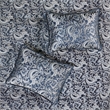 Pemberly Row Contemporary 24-Piece Fabric Room in a Bag in Navy Finish