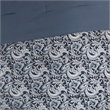 Pemberly Row Contemporary 24-Piece Fabric Room in a Bag in Navy Finish