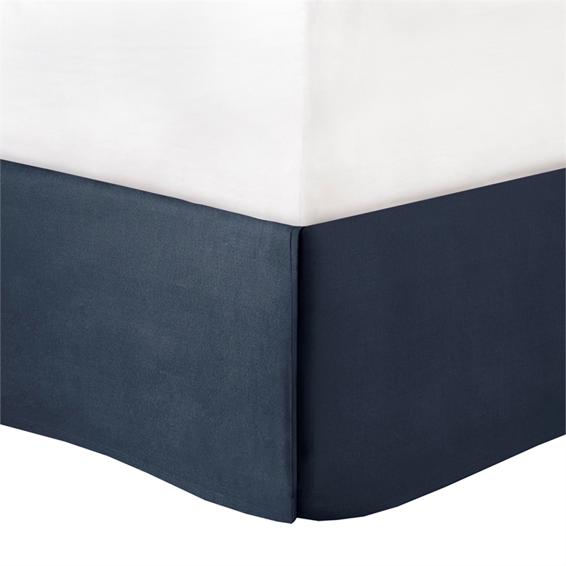 Pemberly Row Contemporary 24-Piece Fabric Room in a Bag in Navy Finish