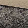 Pemberly Row 5-Piece Cotton Reversible Jacquard Bedspread Set in Black