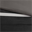 Pemberly Row Modern / Contemporary 7 Piece Comforter Set in Black