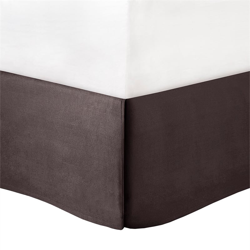 Pemberly Row Contemporary 7 Piece Jacquard Comforter Set in Gray/Taupe