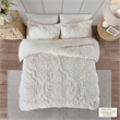 Pemberly Row 3 Piece Tufted Cotton Chenille Duvet Cover Set