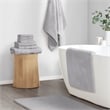 Pemberly Row Modern / Contemporary Marshmallow Bath Rug in White