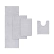 Pemberly Row Modern / Contemporary Marshmallow Bath Rug in White