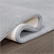 Pemberly Row Modern / Contemporary Marshmallow Bath Rug in White